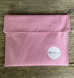 Snack bag pink coloured - upcycled material!