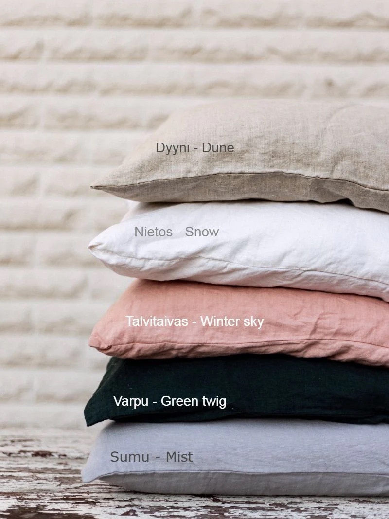 HEMPEA  Hemp pillowcase 50 x 60 cm various colours