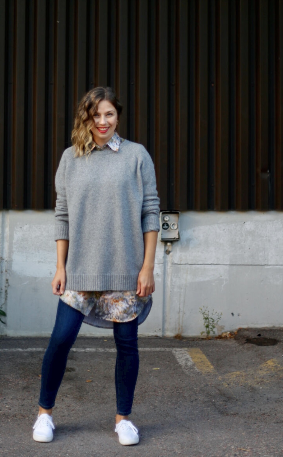 LUMOAN Adult merino sweater Frost grey