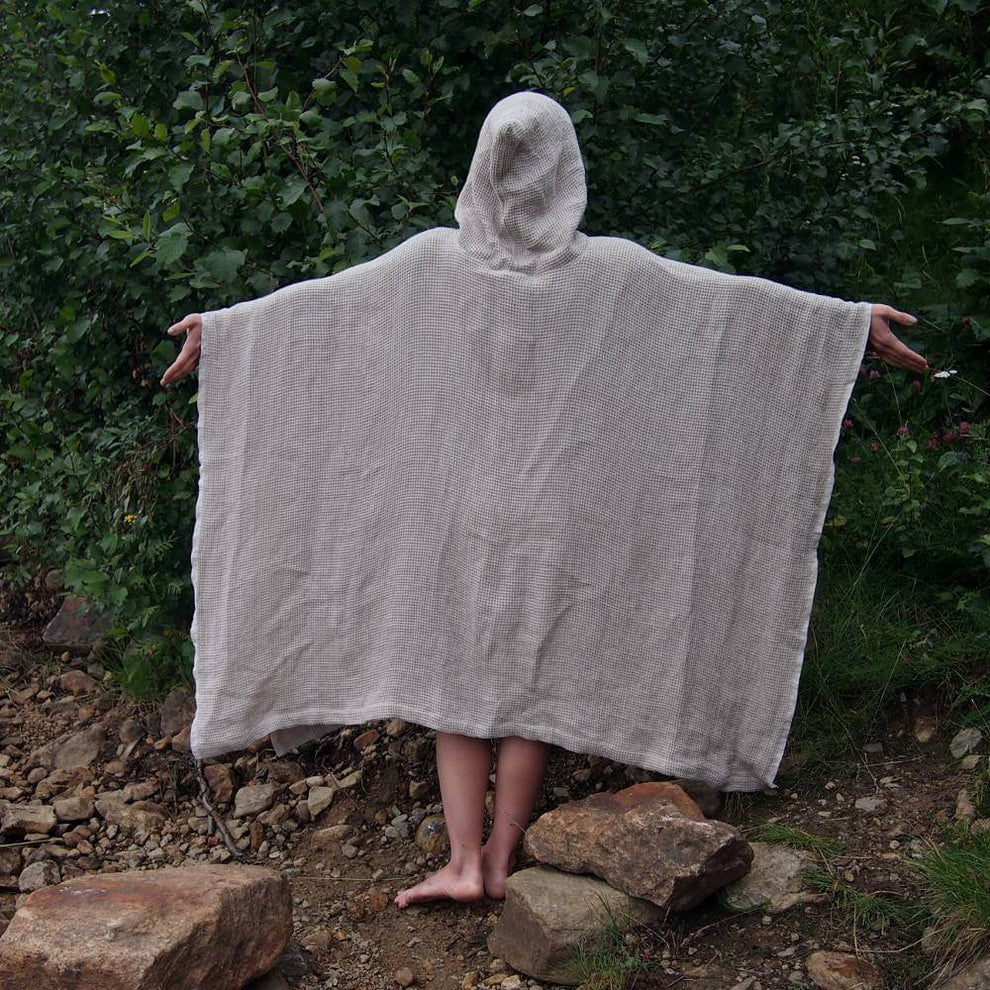 HEMPEA  Poncho de bain pour adultes