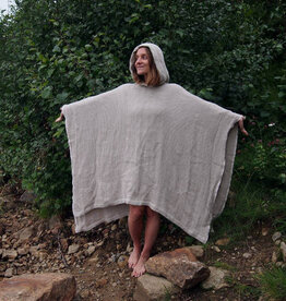 HEMPEA  ONE-SIZE Waffle Bath poncho adults