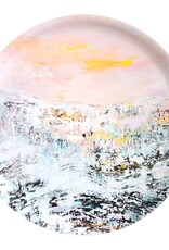 ART MIRIAM Holz-Tablett  "Jäähyväiset kylmälle" D 40cm