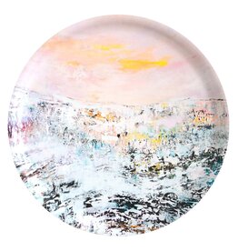 ART MIRIAM Plateau en bois "Jäähyväiset kylmälle" D 40cm