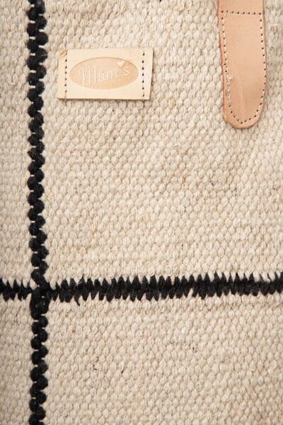 MUM'S Basket natural/black 30x30 cm