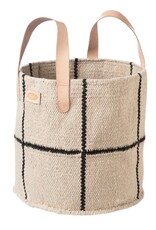 MUM'S Basket natural/black 30x30 cm