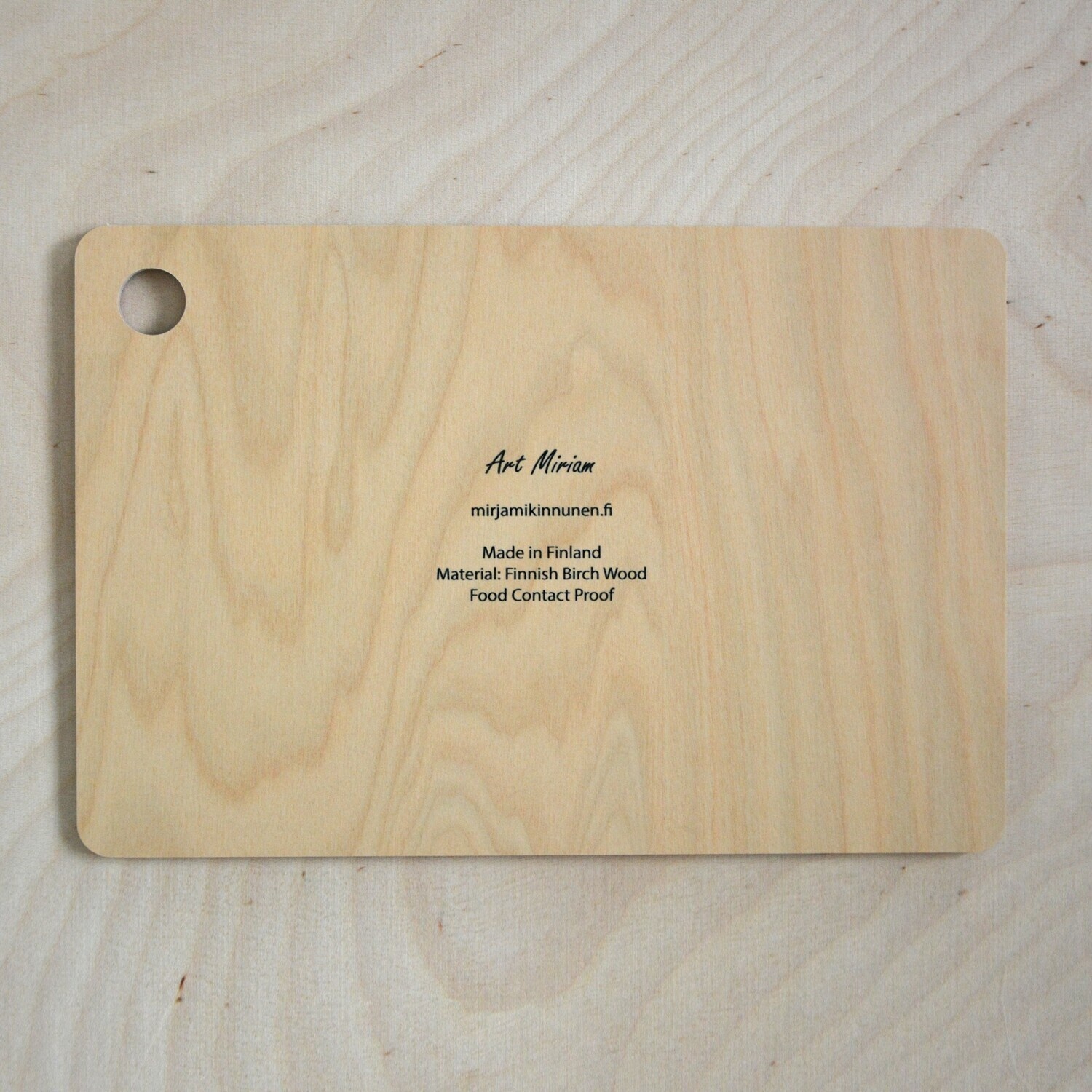 ART MIRIAM Wooden breakfast tray "Tupasvillat"  15x22cm