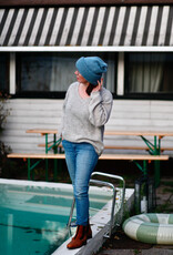 LUMOAN ONE SIZE Erwachsenen Alpaka Pullover graufarben