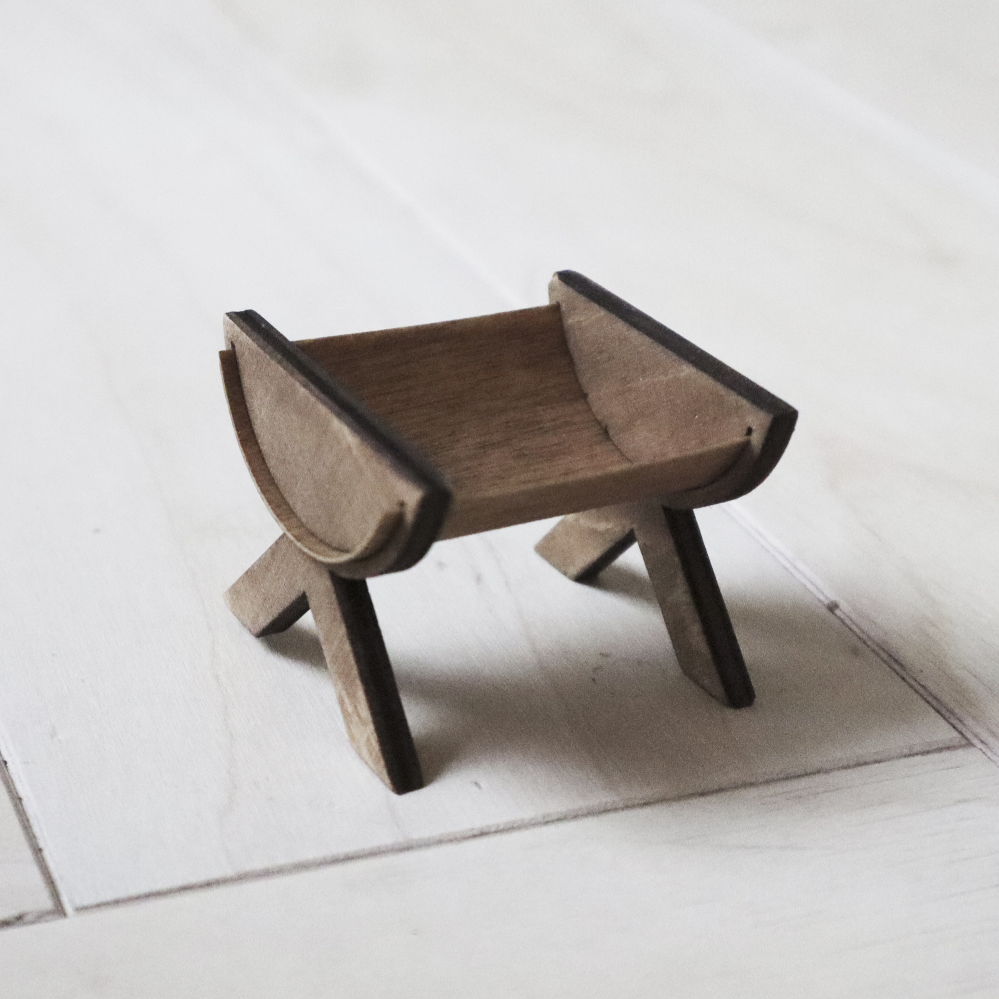 PAPURINO Crèche de Noël en bois