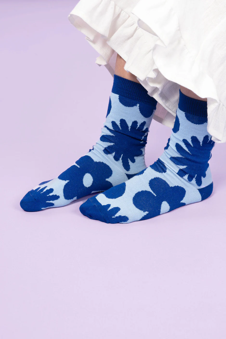 KAUNISTE "Lämpö" Blue Chaussettes