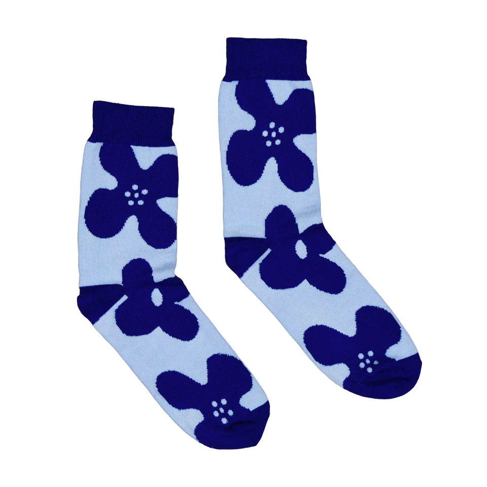 KAUNISTE "Lämpö" Blue Chaussettes