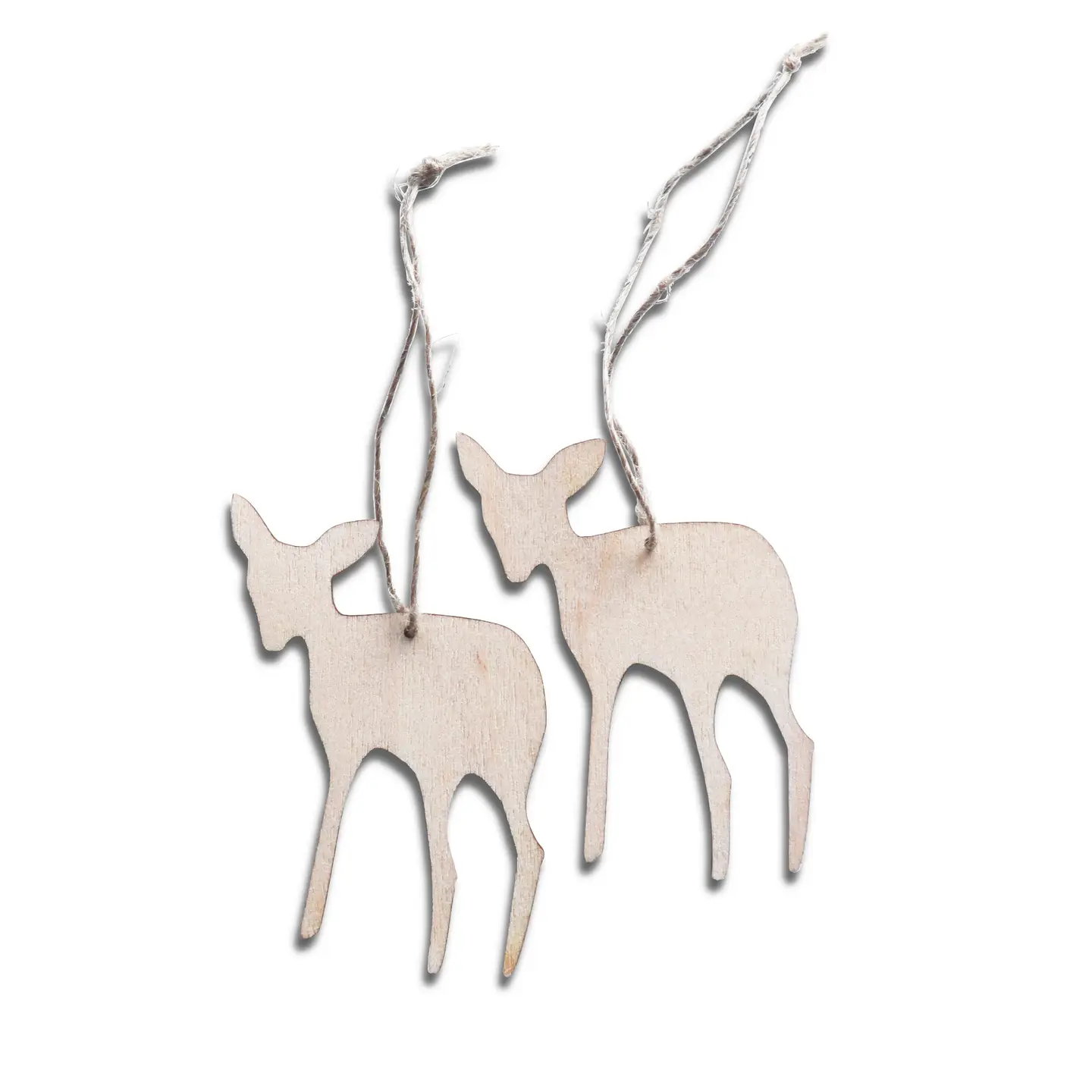 PAPURINO Deer-Holzdeko naturfarben oder schwarz lackiert