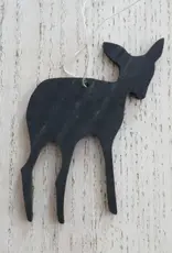 PAPURINO Deer-Holzdeko naturfarben oder schwarz lackiert