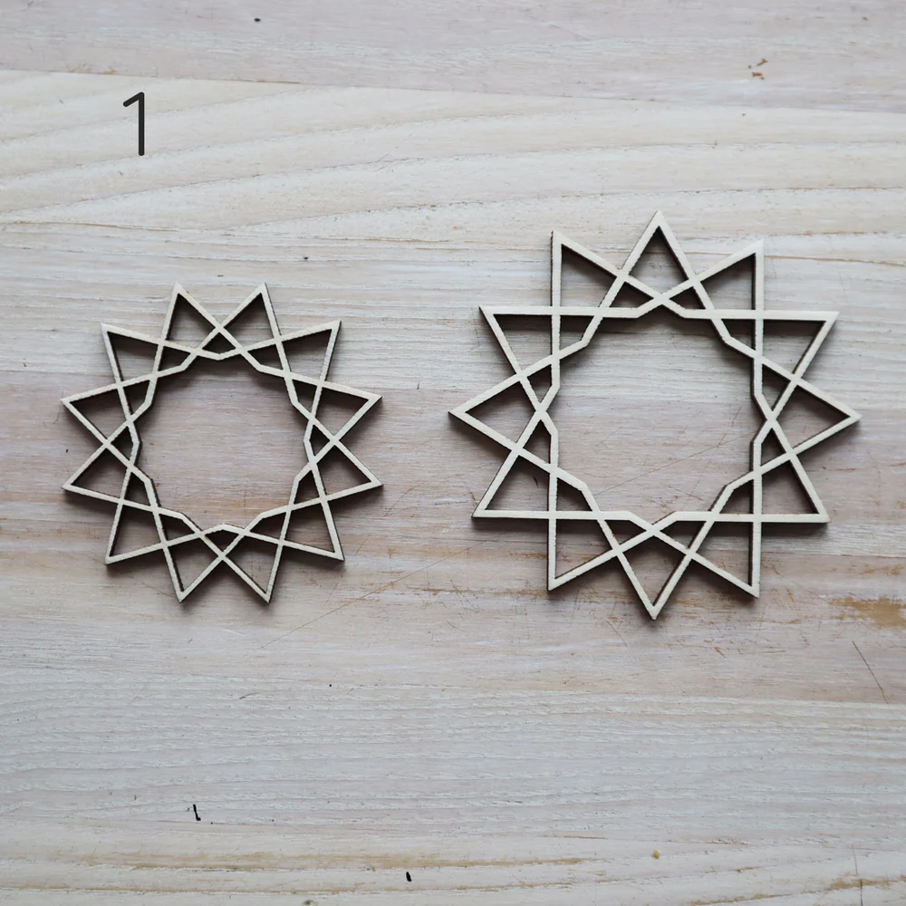 PAPURINO Christmas star natural colour d 7 or 9  cm