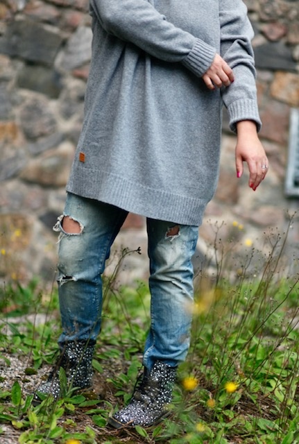 LUMOAN Erwachsenen Merino-Pullover Frost grey