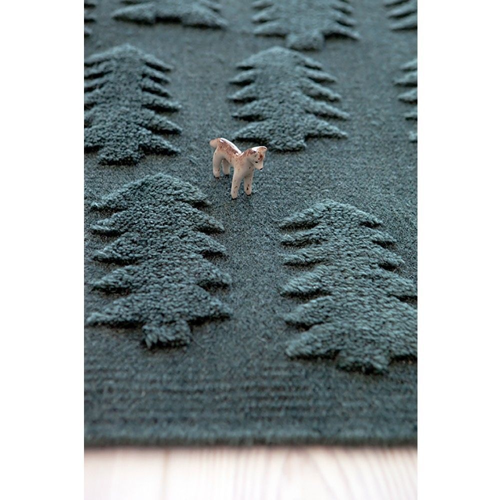 MUM'S Wool pillow case "Forest" green 45x45 cm