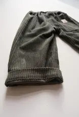 LAISKA EBBA Enfants cordon pantalon vert foncé