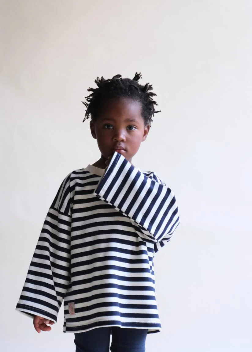 LAISKA EBBA Kinder Shirt GRO STRIPE