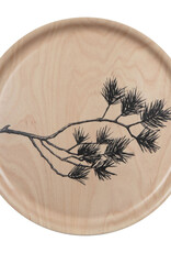 MIIKO DESIGN Holz Tablett "Havu" D 35 cm