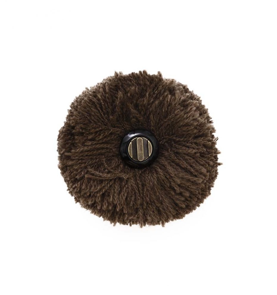 COSTO Detachable Pom-pom brown
