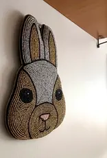 MUM'S Glass beads wall decoration ‘Bunny’ 20 x 25 cm