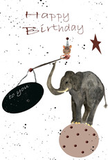 Birthday card "Elephant"