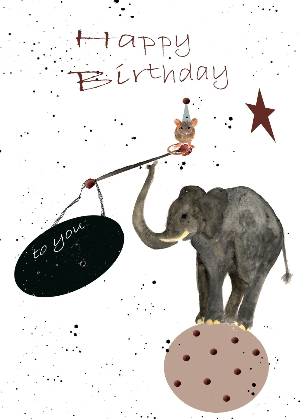 Birthday card "Elephant"