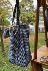 Tragetasche mit Karomuster 47x48 cm