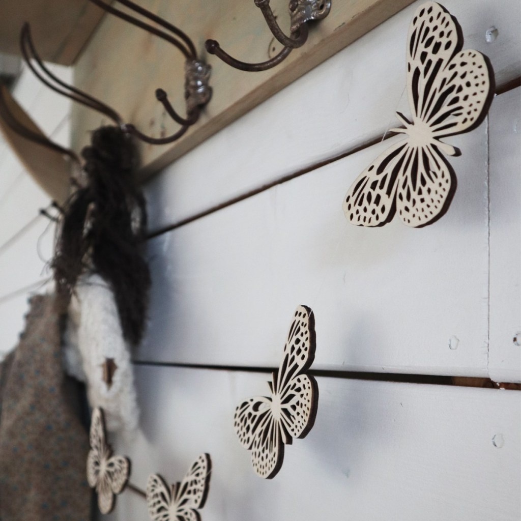 PAPURINO Décoration papillon en bois