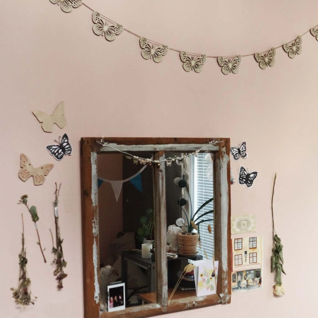 PAPURINO Décoration papillon en bois