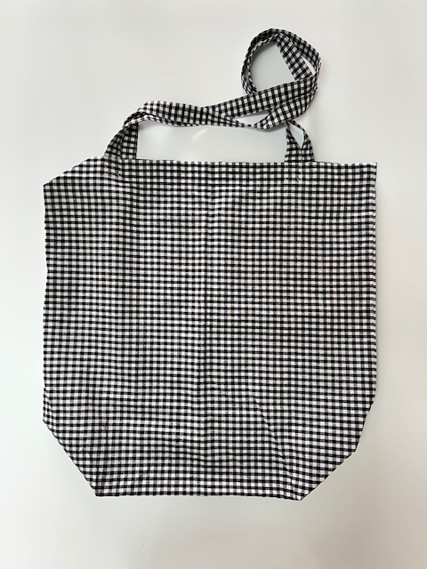 Tragetasche mit Karomuster 47x48 cm