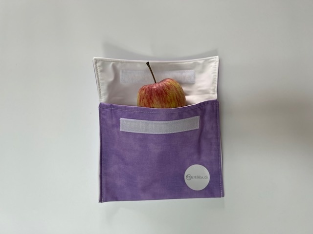 Snackbag lilafarben - Upcycling Material!