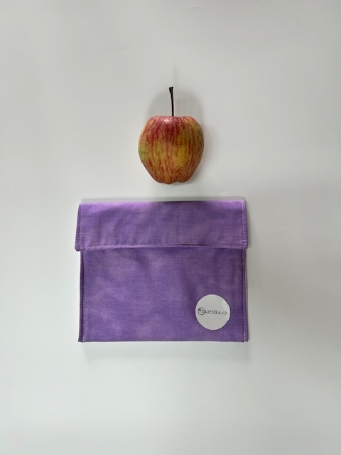 Snackbag lilafarben - Upcycling Material!