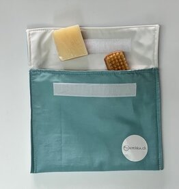 Snackbag blaufarben - Upcycling Material!