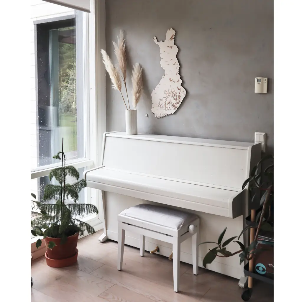 PAPURINO Carte en bois de la Finlande