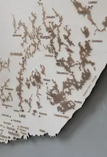 PAPURINO Holz Landeskarte von Finnland