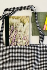 Sac fourre-tout avec motif à carreaux 47x48 cm