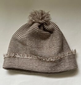KNITWORKS Baby Beanie-Mütze beige-gestreift