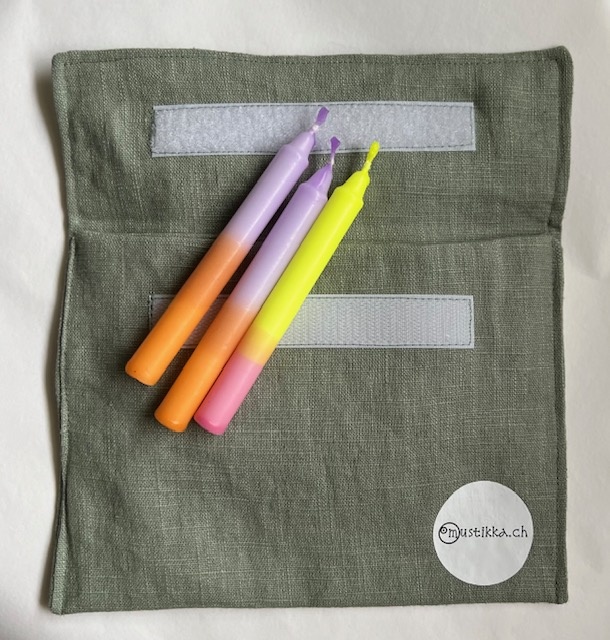 Sac en lin vert sauge