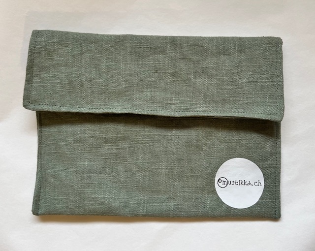 Linen bag sage green
