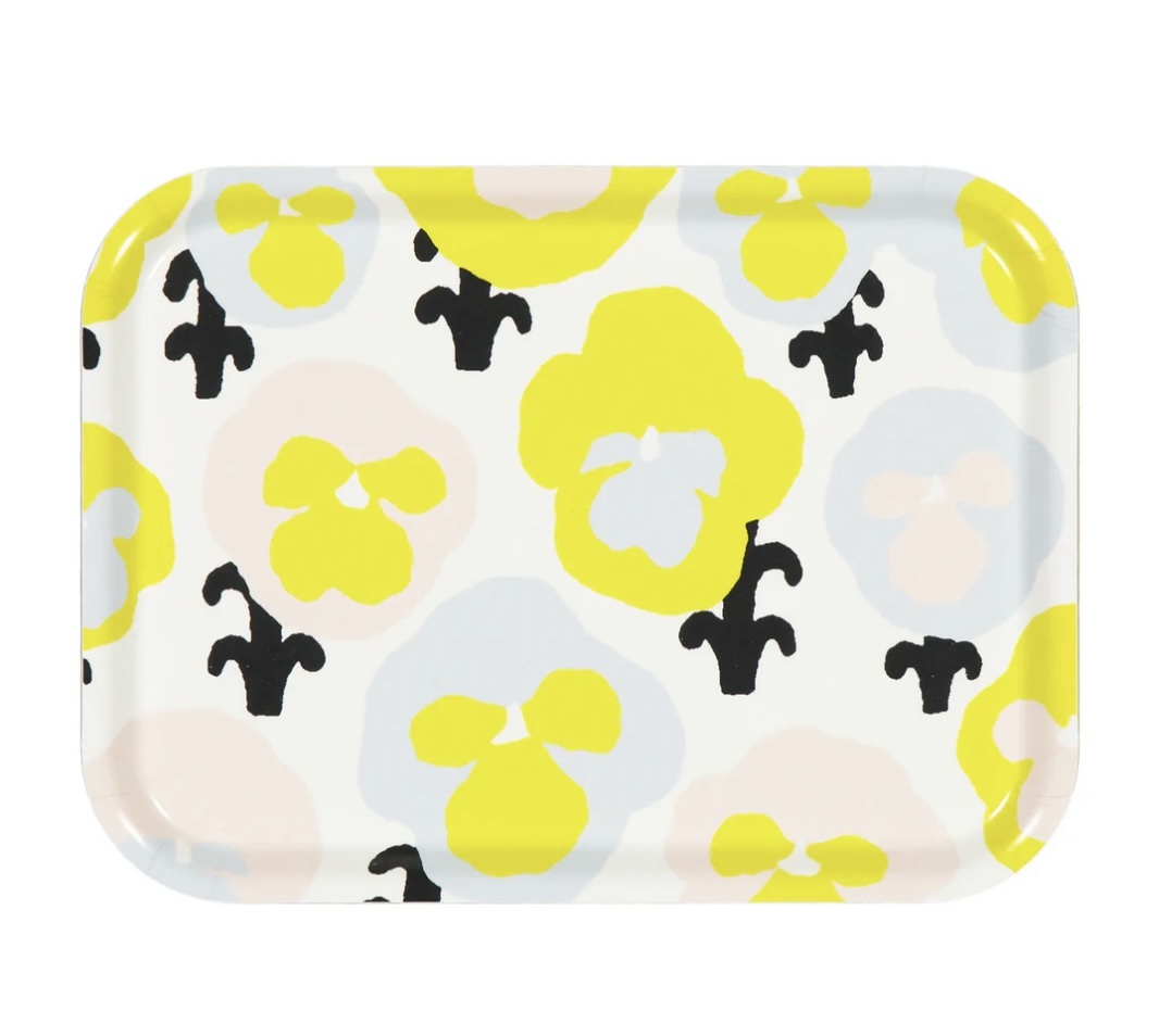 KAUNISTE Wooden tray "Orvokki"  27x20cm