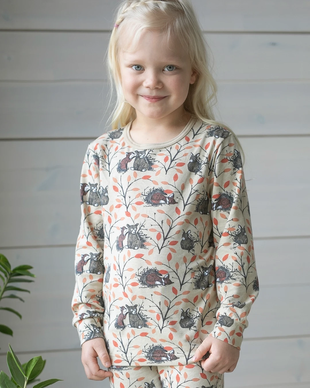 PaaPii Design Pyjama "Morning" latte coloured