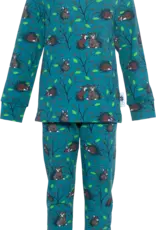 PaaPii Design Pyjama "Morning" petrol coloured