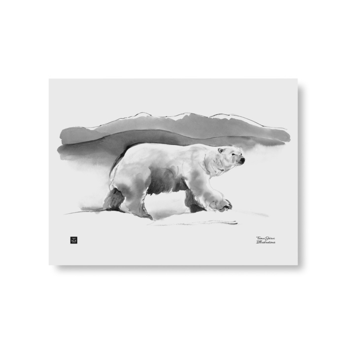 TEEMU JÄRVI ILLUSTRATIONS Polar bear art print A3