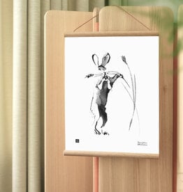 TEEMU JÄRVI ILLUSTRATIONS Hare in the harvest time art print A3