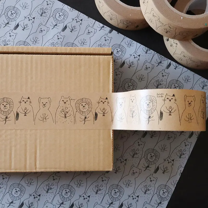 REGARO PAPIRO "Animal" Paper Adhesive Tape 48 mm