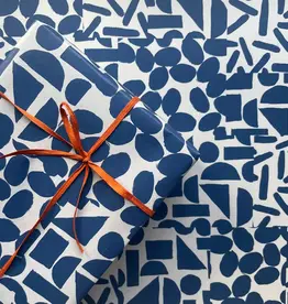 REGARO PAPIRO Puzzle , Blue Wrapping Paper set of 3