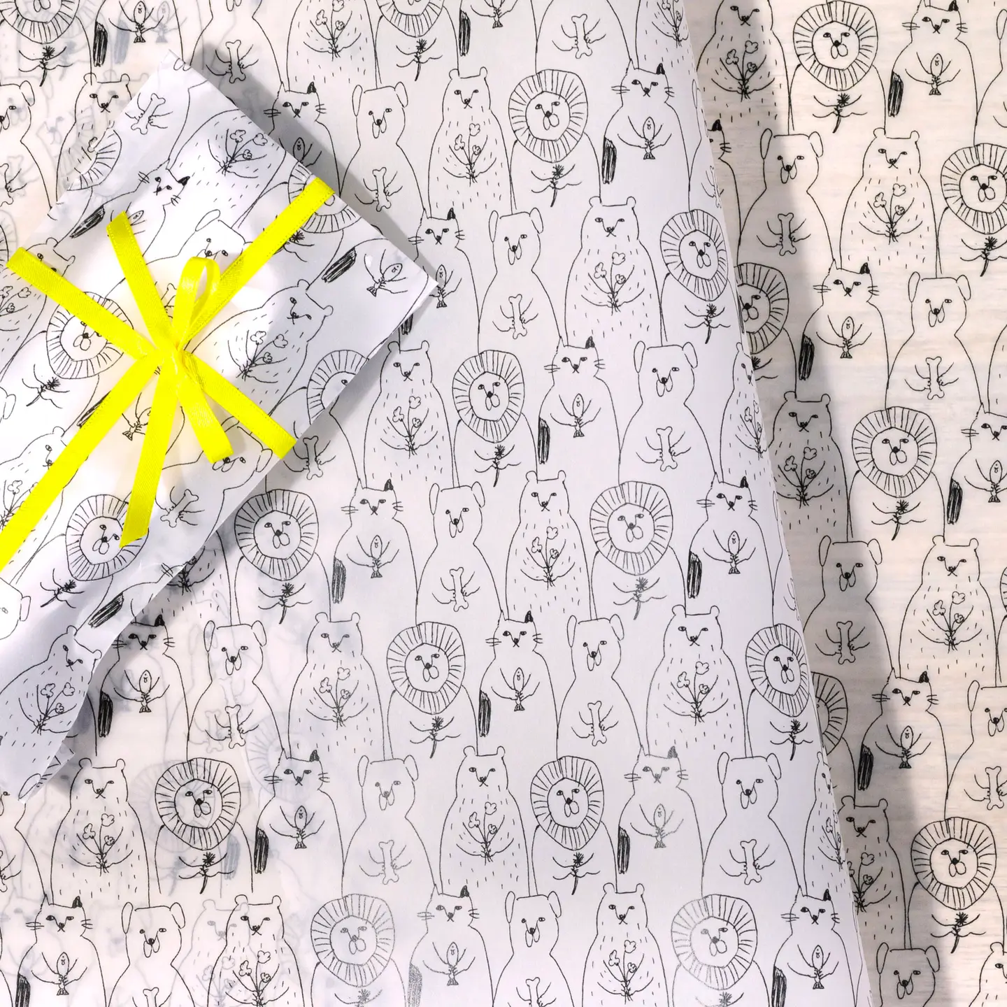 REGARO PAPIRO Animal, Wrapping Paper set of 3
