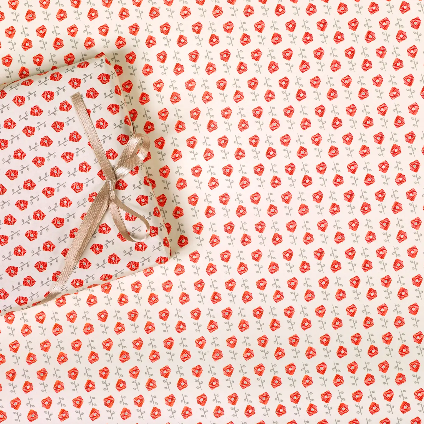 REGARO PAPIRO Small rose, Wrapping Paper set of 3