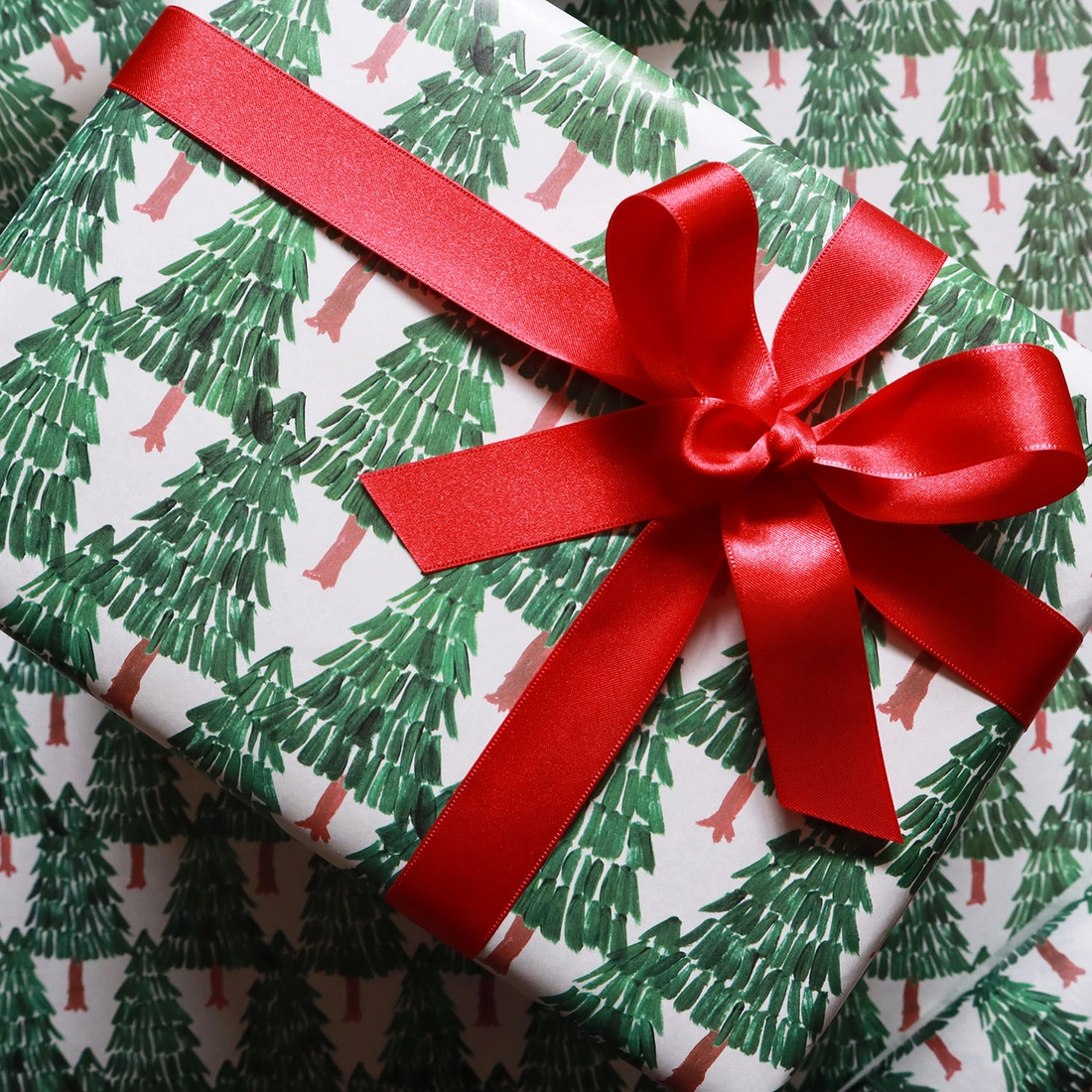 REGARO PAPIRO Fir Tree Holiday, Wrapping Paper set of 2