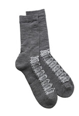 MIIKO DESIGN Chaussettes en mérinos pour adultes "Louhi" gris